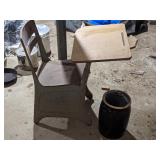 Vintage School Desk & Crock