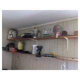 Everything Shown on Shelves and Wooden Cabinet