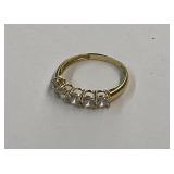 14K Gold & CZ Ring