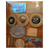 Assorted Serving Trays and Cutting Boards