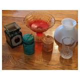 Assorted  Vintage Glass Pieces & More