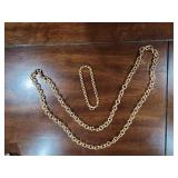 Bronzo Italia Necklace w/Bracelet stamped 925