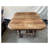 Large Walnut Pedestal Table