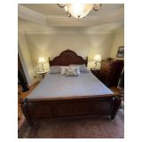 King Mahogany Bed