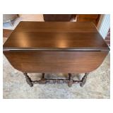 Walnut Gate Leg Drop Leaf Table