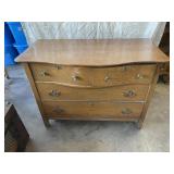 Oak 2 Over 2 Dresser Base