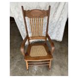 Oak Pressed Back Rocker