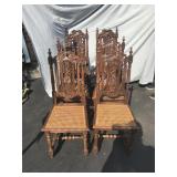 Oak Cherian Style Dining Chairs