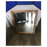 Oak Beveled Dresser Mirror