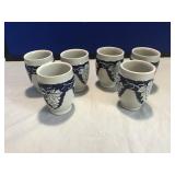 6 German Wine Glasses