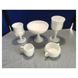 Selection of Milk Glasses