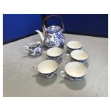Bone China Cherry Blossom Tea Set