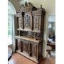Large Walnut Carved Court-Cupboard (SEE DETAILS)