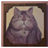 Vintage Fat Cat Wall Clock