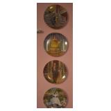 4 pcs. Knowles Gone with the Wind Collector Plates