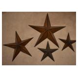 4 pcs. Metal Star Wall Decor