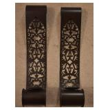 2 pcs. Metal Wall Decor Candle Holders