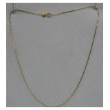 14k Gold Flat Chain Necklace