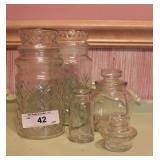 Lot of  Glass Jars & Ink Pots