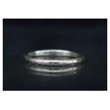 18k Gold Thin Wedding Band Ring