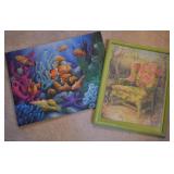 2 pcs. Assembled Puzzle Art