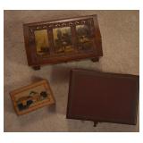 3 pcs. Vintage Jewelry / Vanity Boxes - Puzzle Box