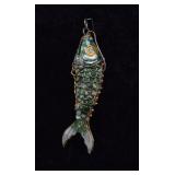 Cloisonne Enamel Articulated Fish Pendant