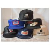 6 pcs. Vintage Trucker Hats - Lube Master + More