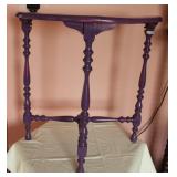 Painted Wooden Half Circle Console Table