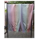 Vintage Pastel Rainbow Ombre Curtain Set
