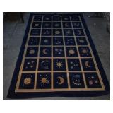 Celestial Moon & Stars Area Carpet / Rug