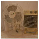 2 pcs. Space Heater & Table Fan - Both Work