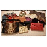 Large Lof of Vintage Handbags - Some Hand Made