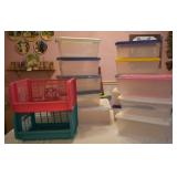 Large Lot of Storage Bins & Totes