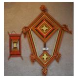 2 pcs. Vintage Macramé Yarn Art