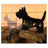 Metal Dog & Stone House Marker/Plaque