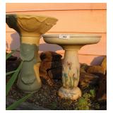 Molded Plastic Bird Baths - like new