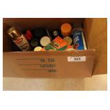 Boxed Lot of Spray Paint & More