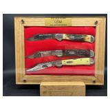 CASE 3 KNIFE SET COPPERLOCK STAG TOP WILDLIFE