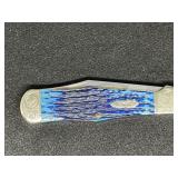 CASE COKE BOTTLE SINGLE BLADE BLUE KNIFE