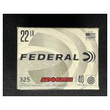 FEDERAL 22 LR 40 GRAIN 325 ROUNDS