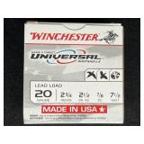 WINCHESTER 20 GAUGE LEAD LOAD 25 ROUNDS