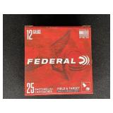 FEDERAL FIELD & TARGET 12 GAUGE 25 ROUNDS