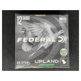 FEDERAL UPLAND 12 GAUGE 25 STEEL ROUNDS