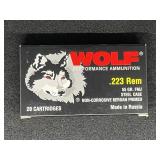 WOLF .223 REM 20 ROUNDS