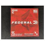 FEDERAL FIELD & TARGET 12 GAUGE 25 ROUNDS