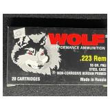 WOLF .223 REM 20 ROUNDS