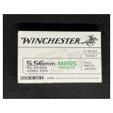WINCHESTER 5.56 MM 62 GRAIN 20 ROUNDS