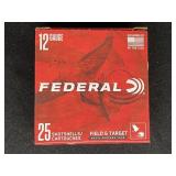 FEDERAL FIELD & TARGET 12 GAUGE 25 ROUNDS