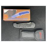 PANTHER CREEK FOLDER 15-775B SINGLE KNIFE & CASE